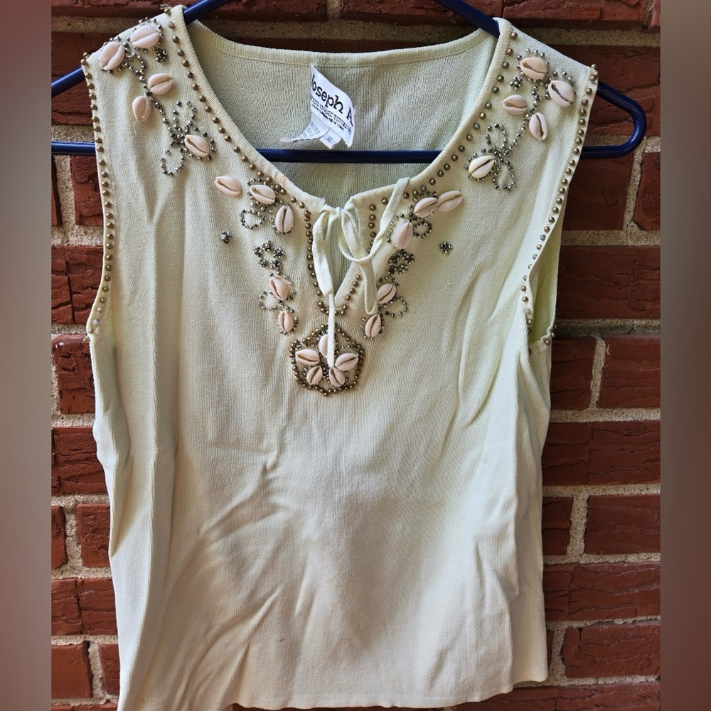 White Floral Joseph A Tank Top